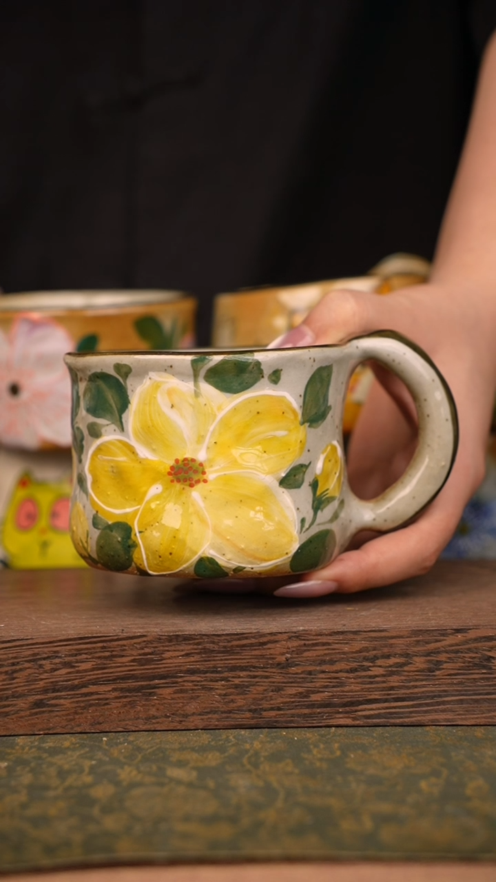 摆件泥垚手作 景德镇手工手绘器物