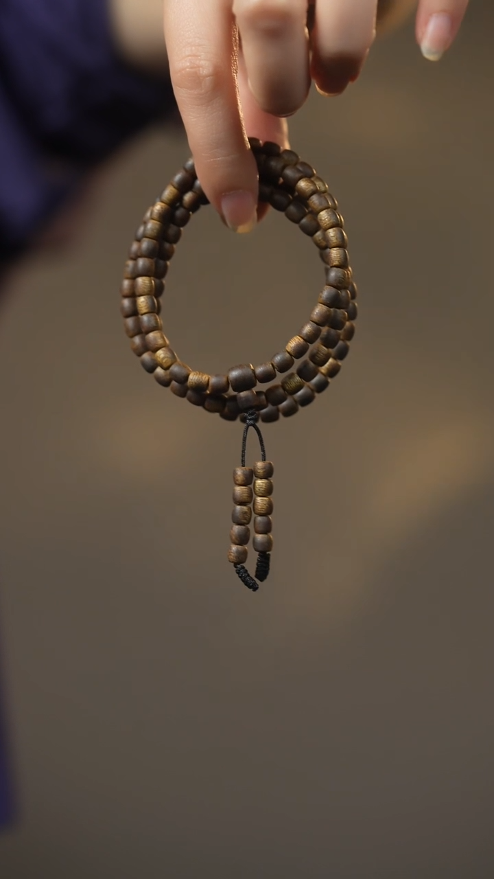 【闪购商品】沉香手串沉水浮5mm老型珠多圈