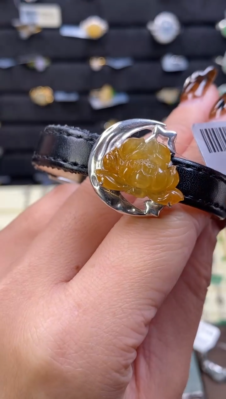 颈饰银S925镶嵌翡翠18173