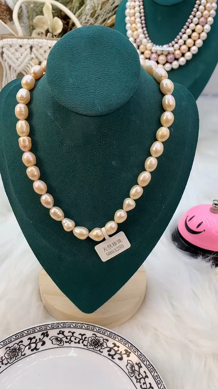 【闪购商品】淡水珍珠项链合金12