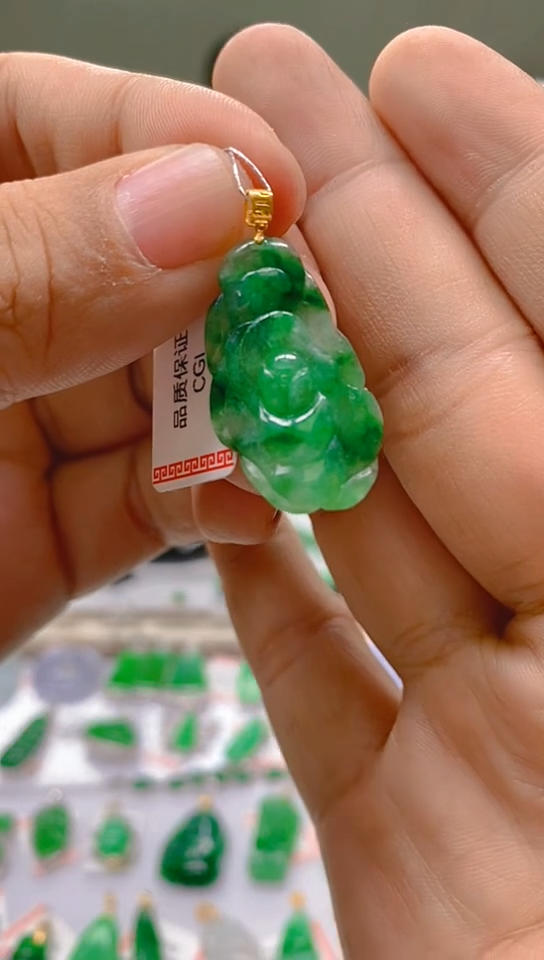 【闪购商品】翡翠颈饰18K金镶嵌新号开播，全场乱卖