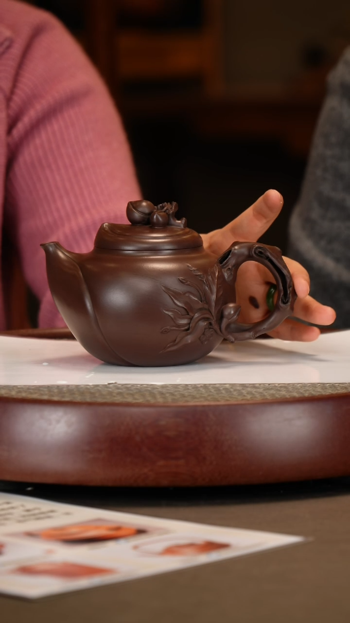 【闪购商品】紫砂茶壶【薛锋】紫泥寿桃