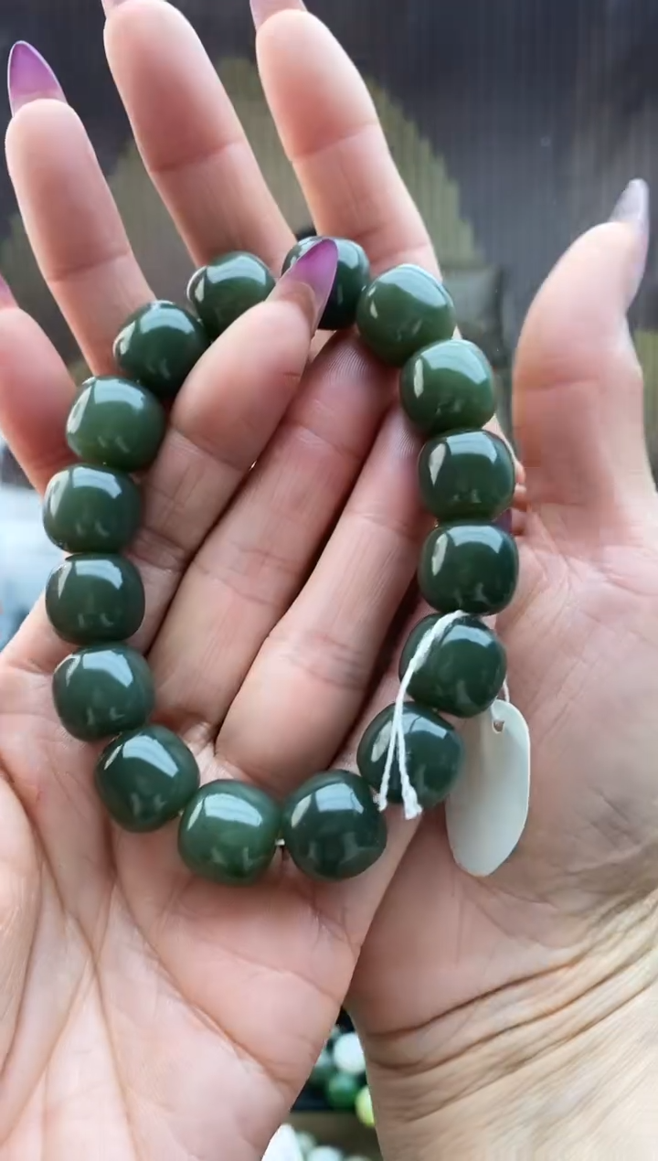 未镶嵌手串和田玉老型青黄口14