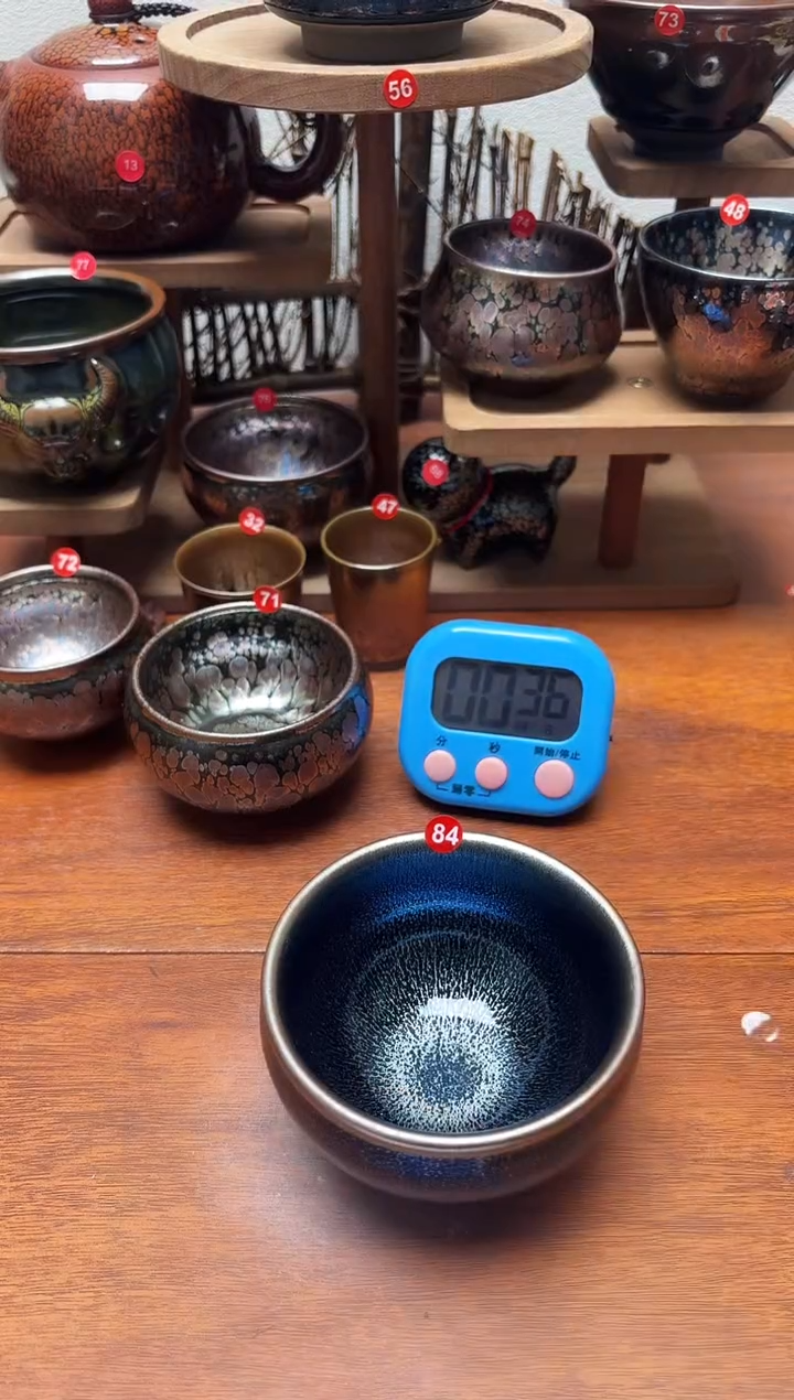 茶盏华*84号建盏工匠茶器