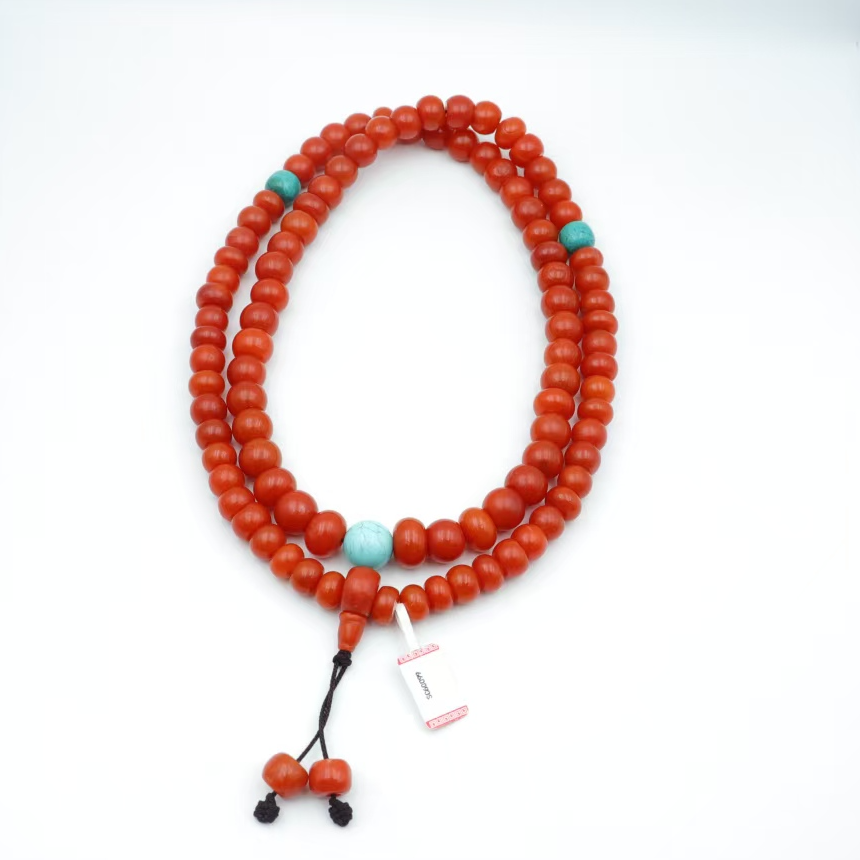 (满三免一)SC60099 老甘南 南红 精品长脖挂  非108 -HD