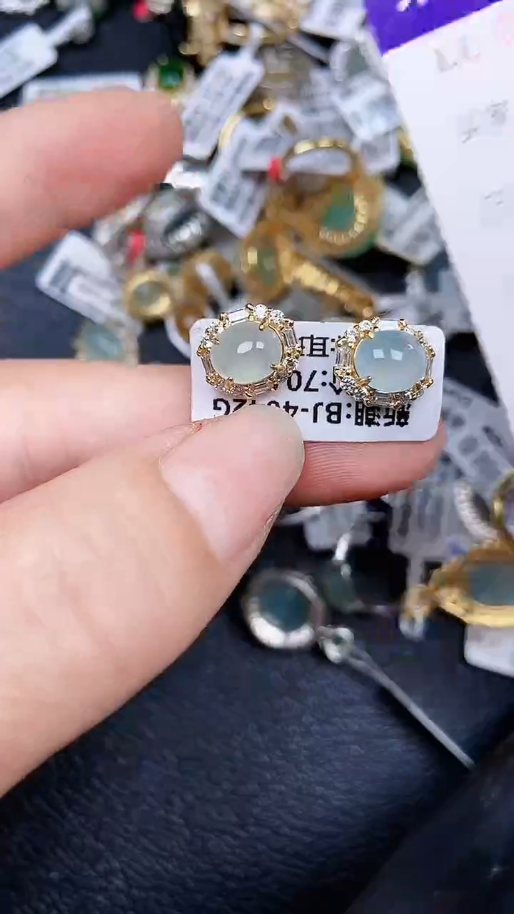颈饰银S925镶嵌翡翠914