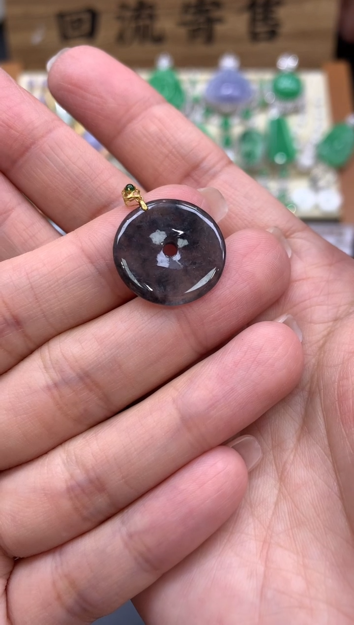 【闪购商品】翡翠颈饰18K金镶嵌68-中国好珍宝