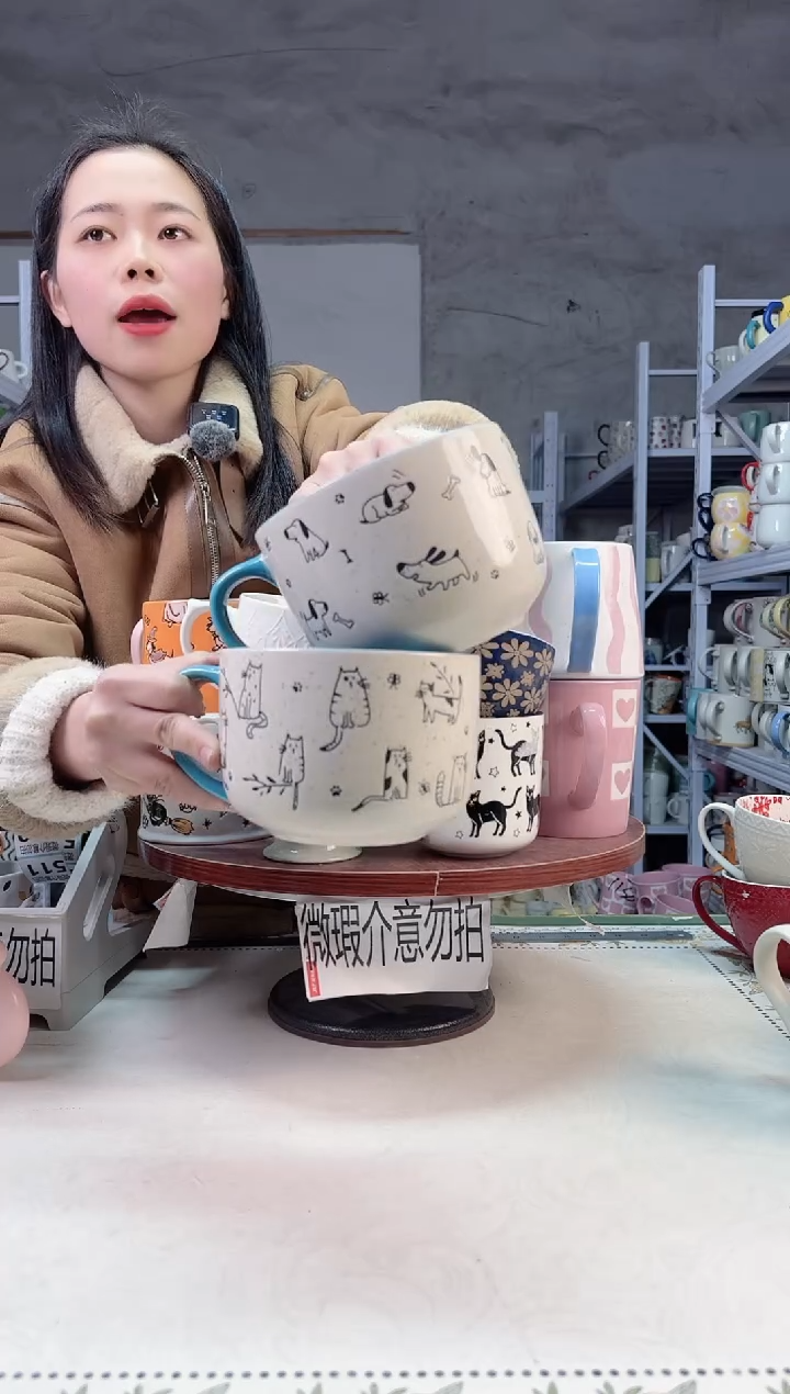 【闪购商品】陶瓷无盖款蓝猫蓝狗泡面碗800ml