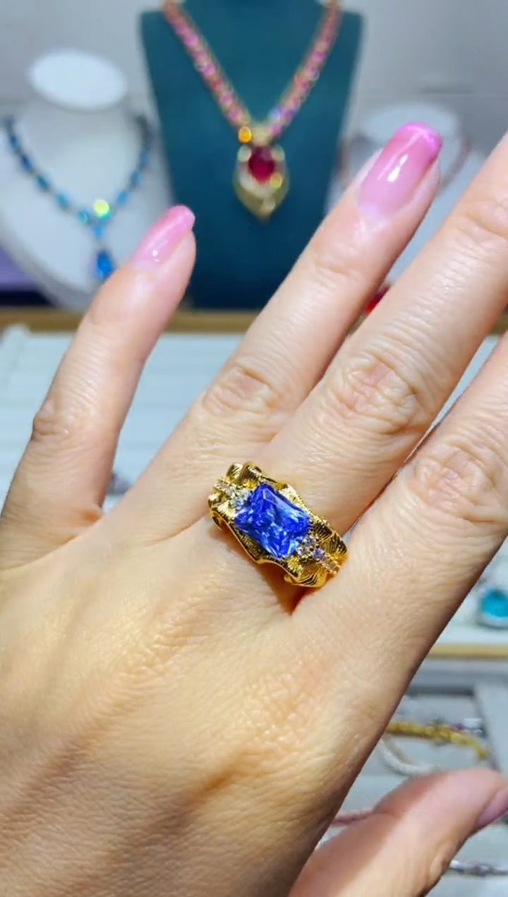 银S925镶嵌耳饰紫晶1