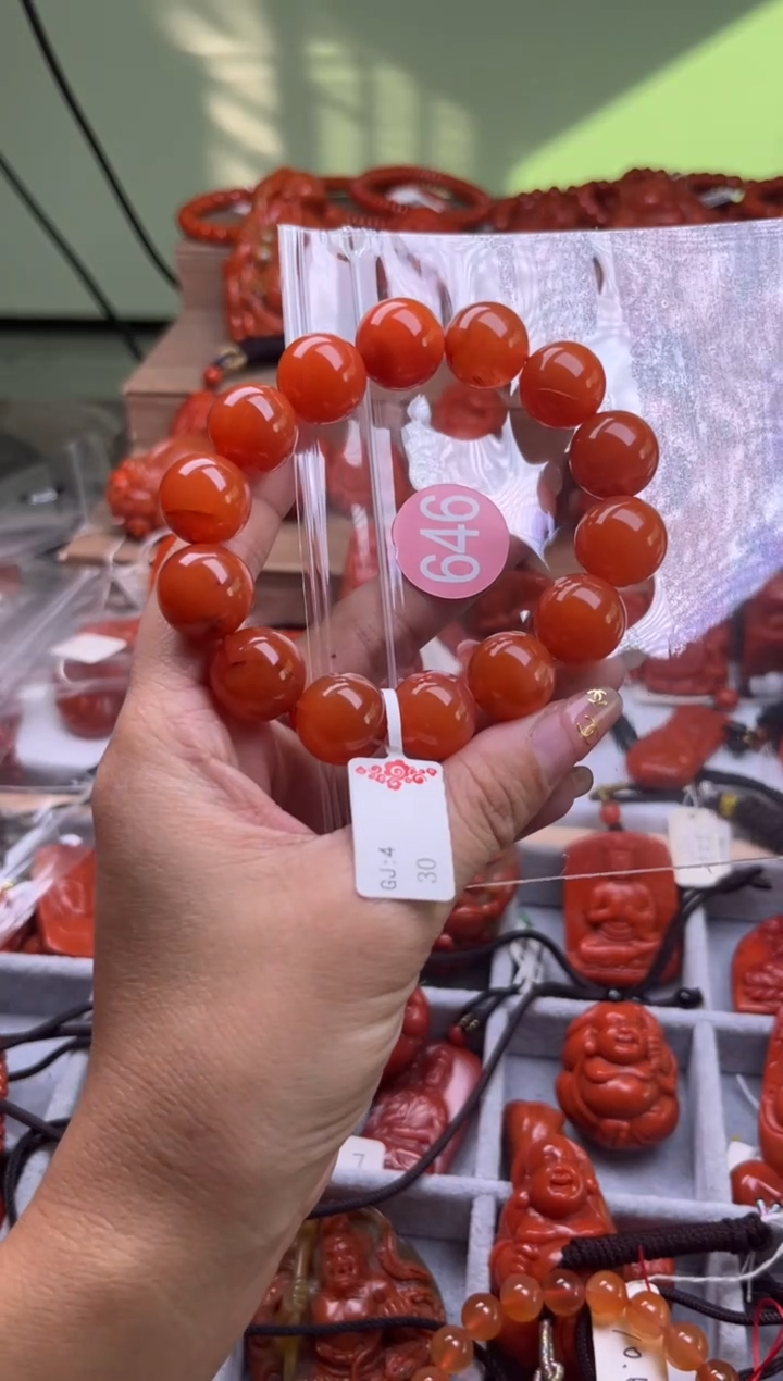 【闪购商品】南红玛瑙珠宝奇石未镶嵌646-15+