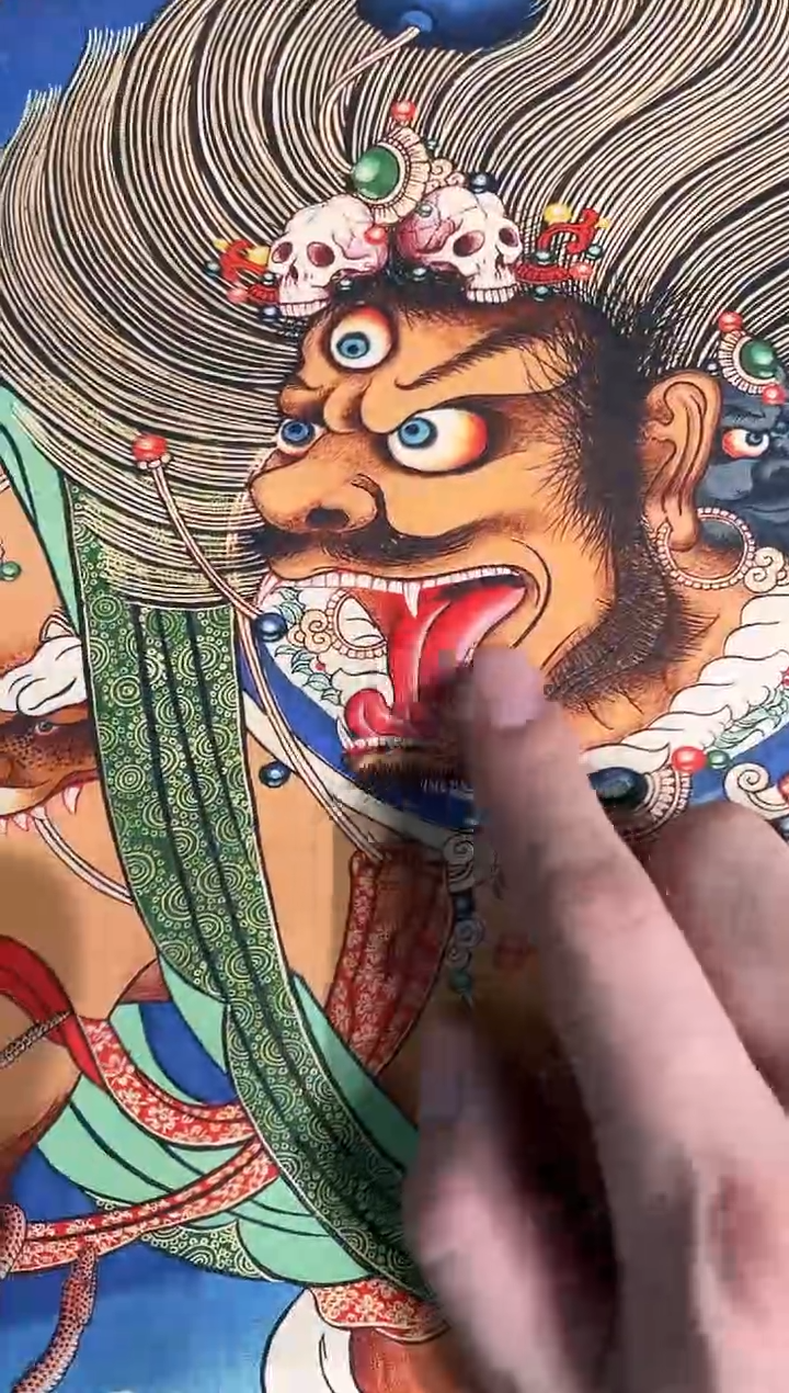 卷轴画曦曦的唐卡tk160