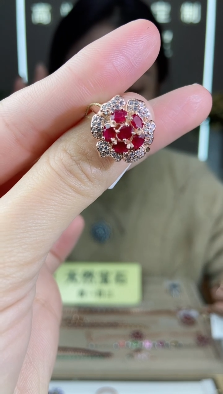 【闪购商品】红宝石手饰银S925镶嵌手饰