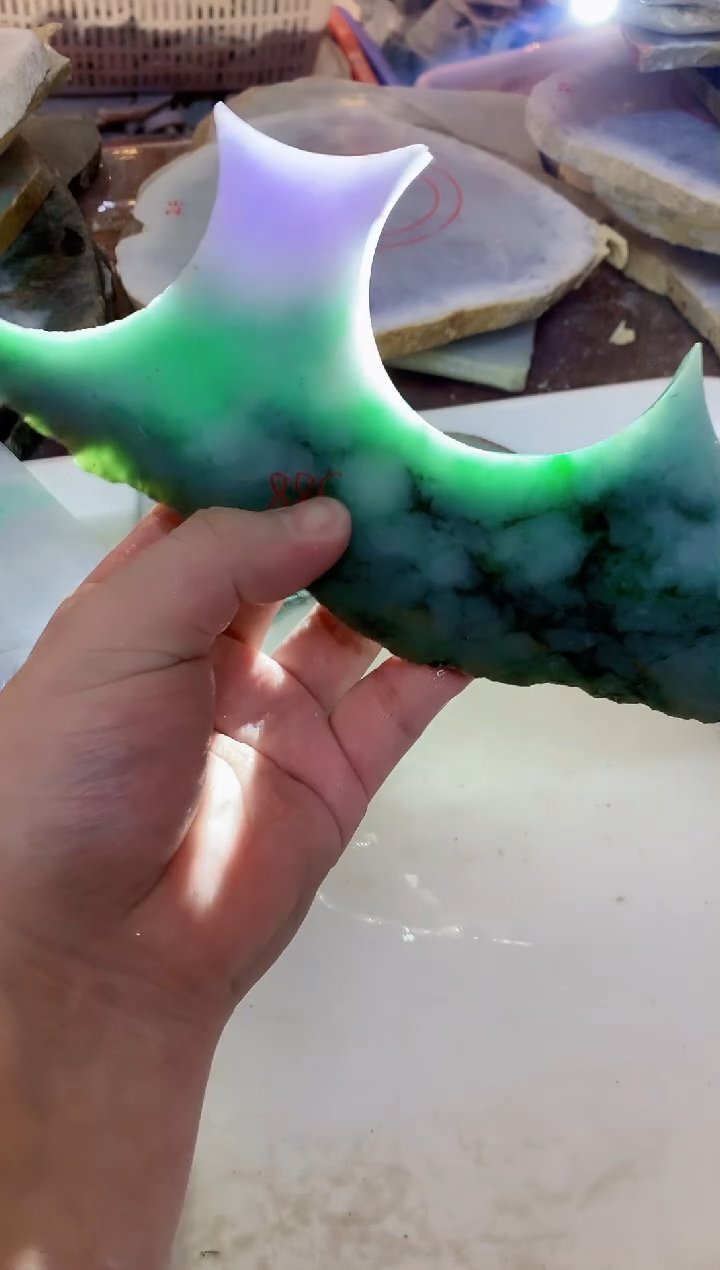 【闪购商品】翡翠未镶嵌颈饰0韩0翡翠珠77