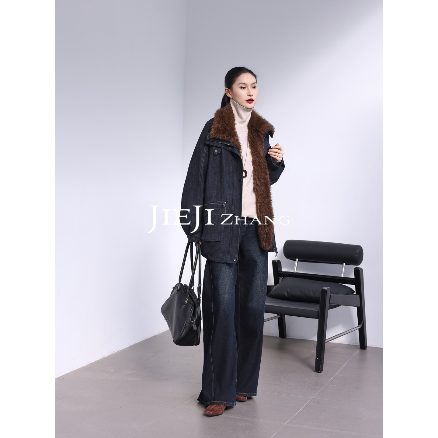 【JIEJI ZHANG】90白鹅绒高级定制秋冬百搭羽绒服351294