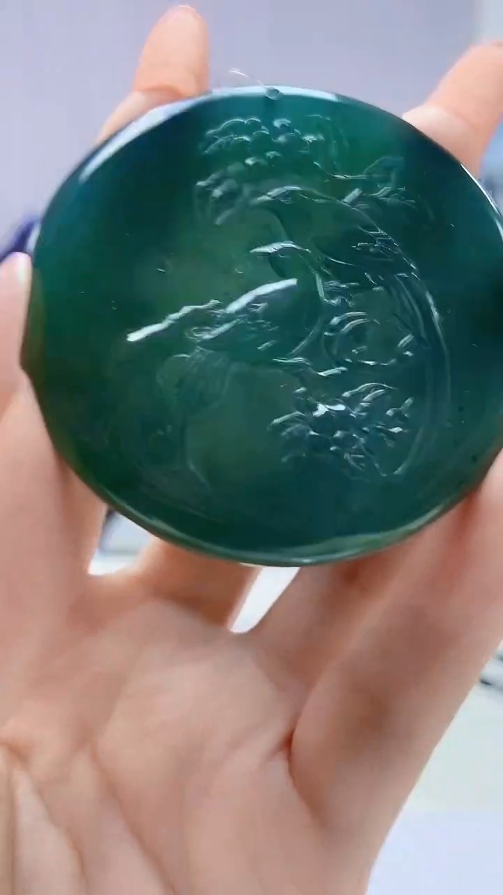 【闪购商品】定制翡翠未镶嵌4688DD-毛货挂件5