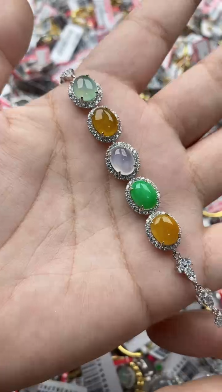 【闪购商品】翡翠戒指银S925镶嵌55555---9