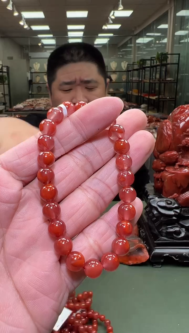 【闪购商品】南红玛瑙单圈手串未镶嵌一条约8mm 多样性发货