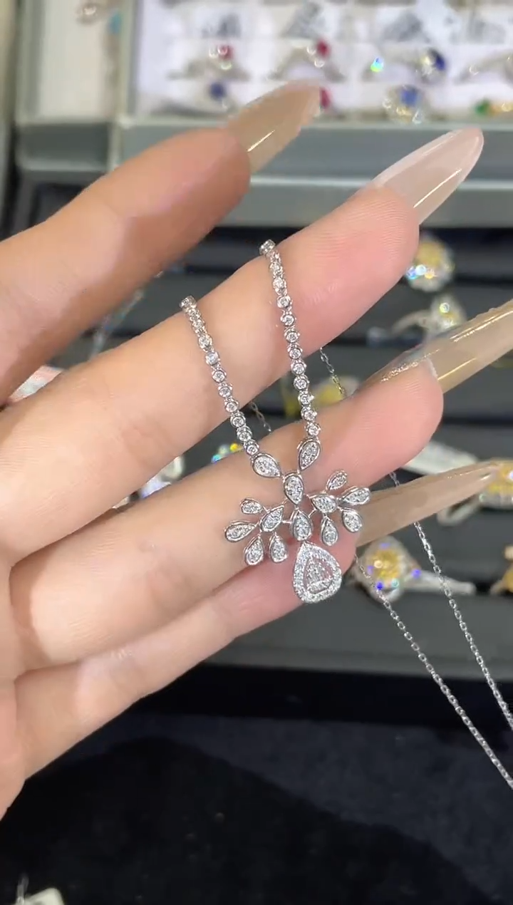 铂Pt900镶嵌戒指钻石YR