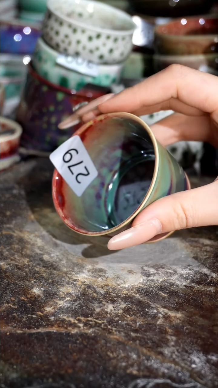 摆件精品窑变钧瓷茶器