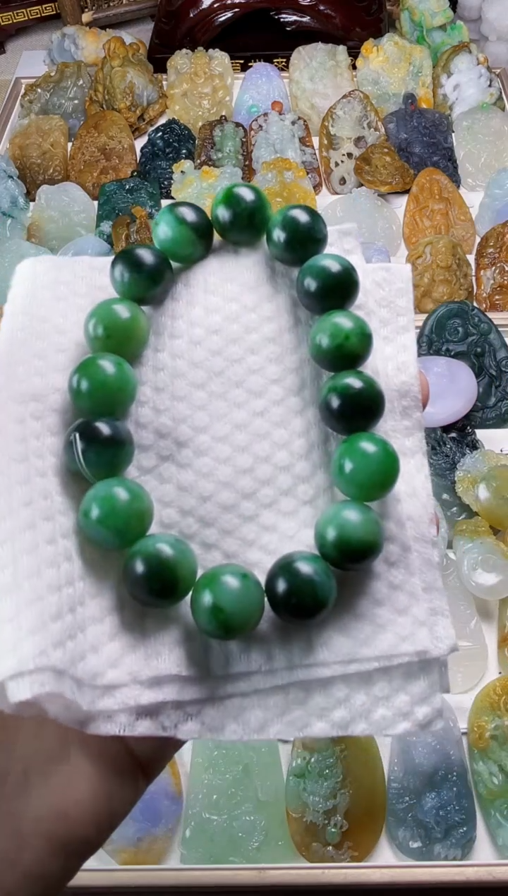 未镶嵌定制翡翠用****9毛货定制手串 不退不换
