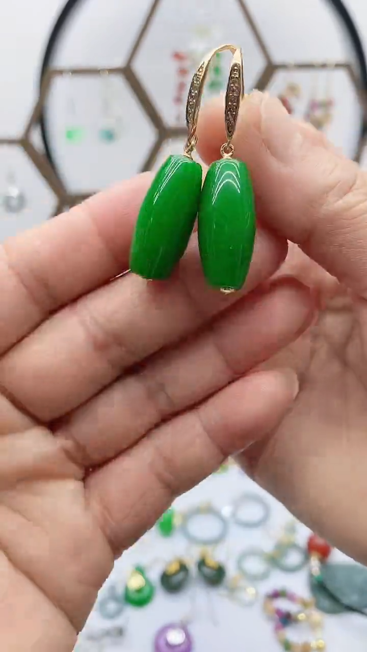 未镶嵌翡翠耳饰翡翠8