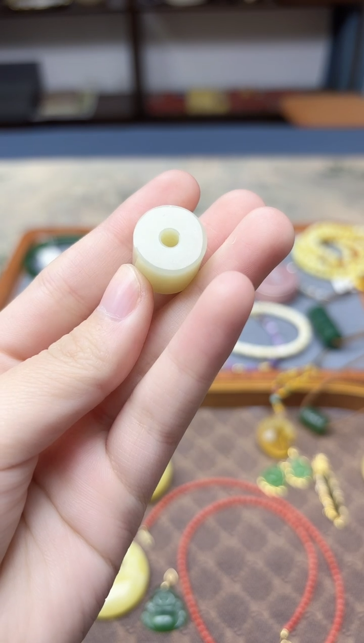 未镶嵌和田玉挂件和田玉桶珠配饰ZD