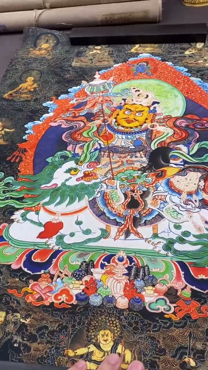 卷轴画王姬藏传唐卡艺术品