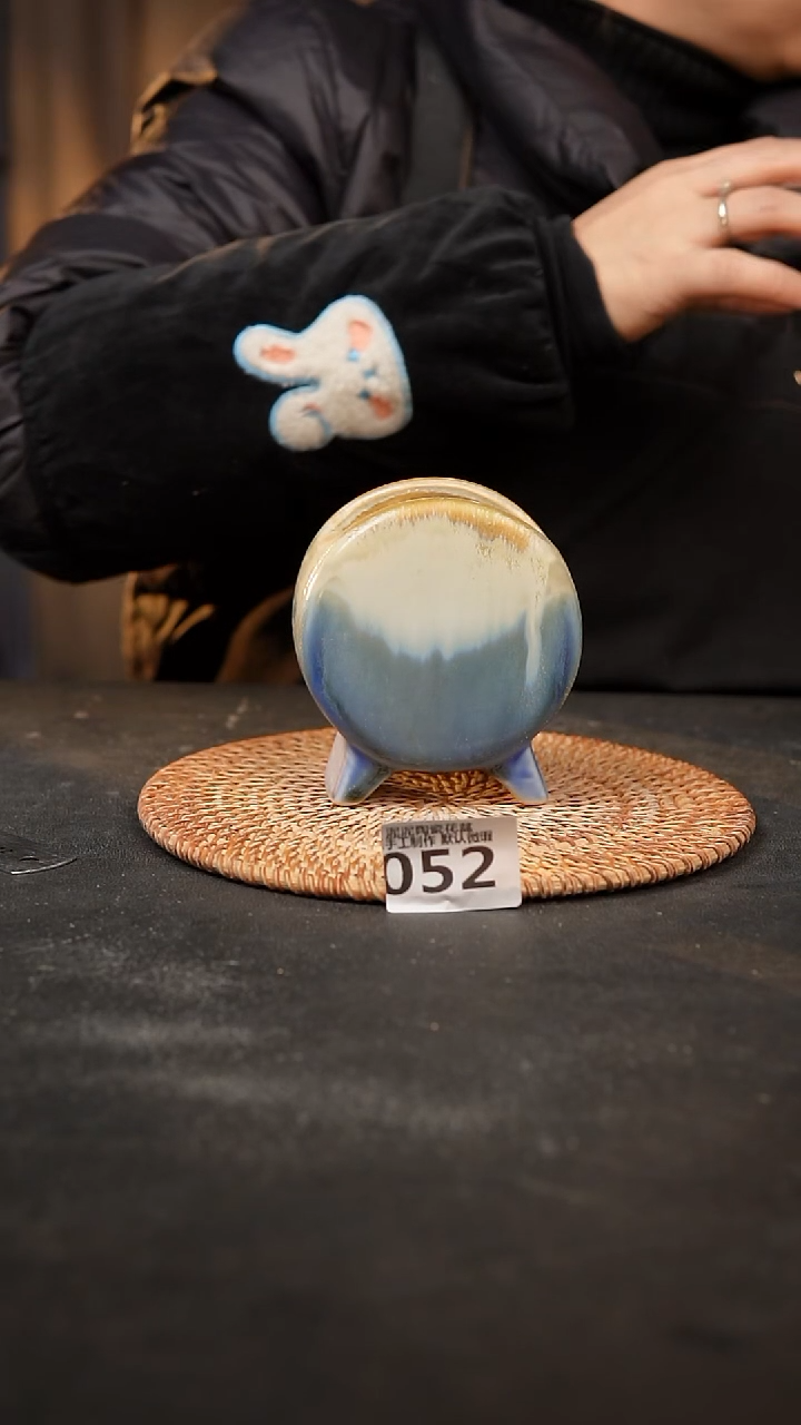 【闪购商品】瓷片052鼓盆小号口6*4高10