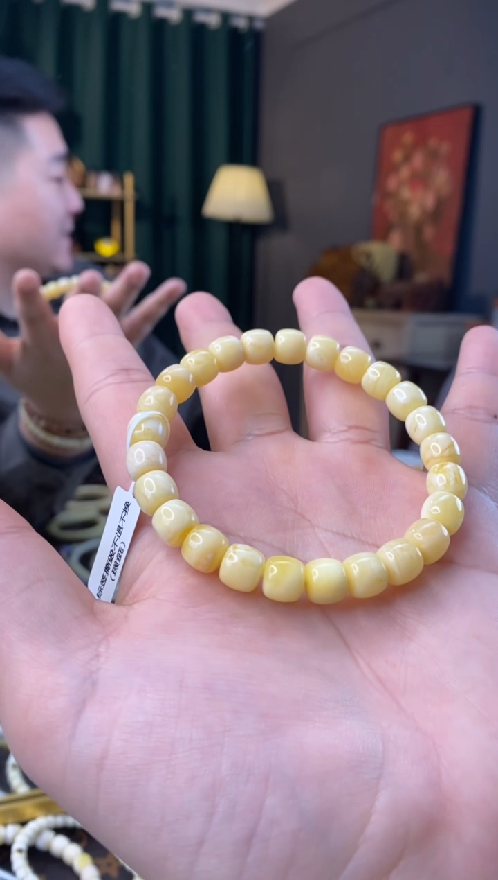 【闪购商品】蜜蜡手串未镶嵌8.7mm老型瑕疵