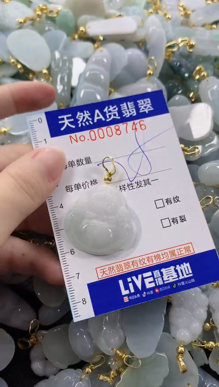 颈饰未镶嵌翡翠天然A货翡翠