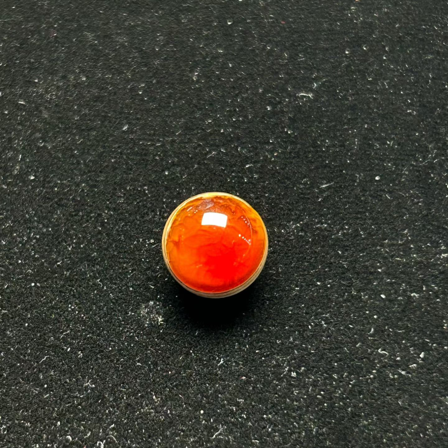 天然缅甸琥珀溶洞单珠