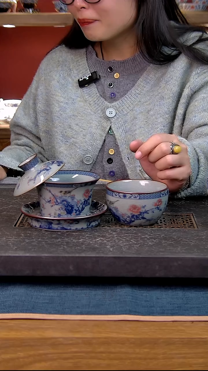 简装家用款2件套 老陶泥开片纹陶瓷茶具