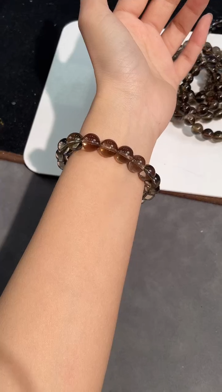 未镶嵌手链水晶8号茶水晶单圈10mm