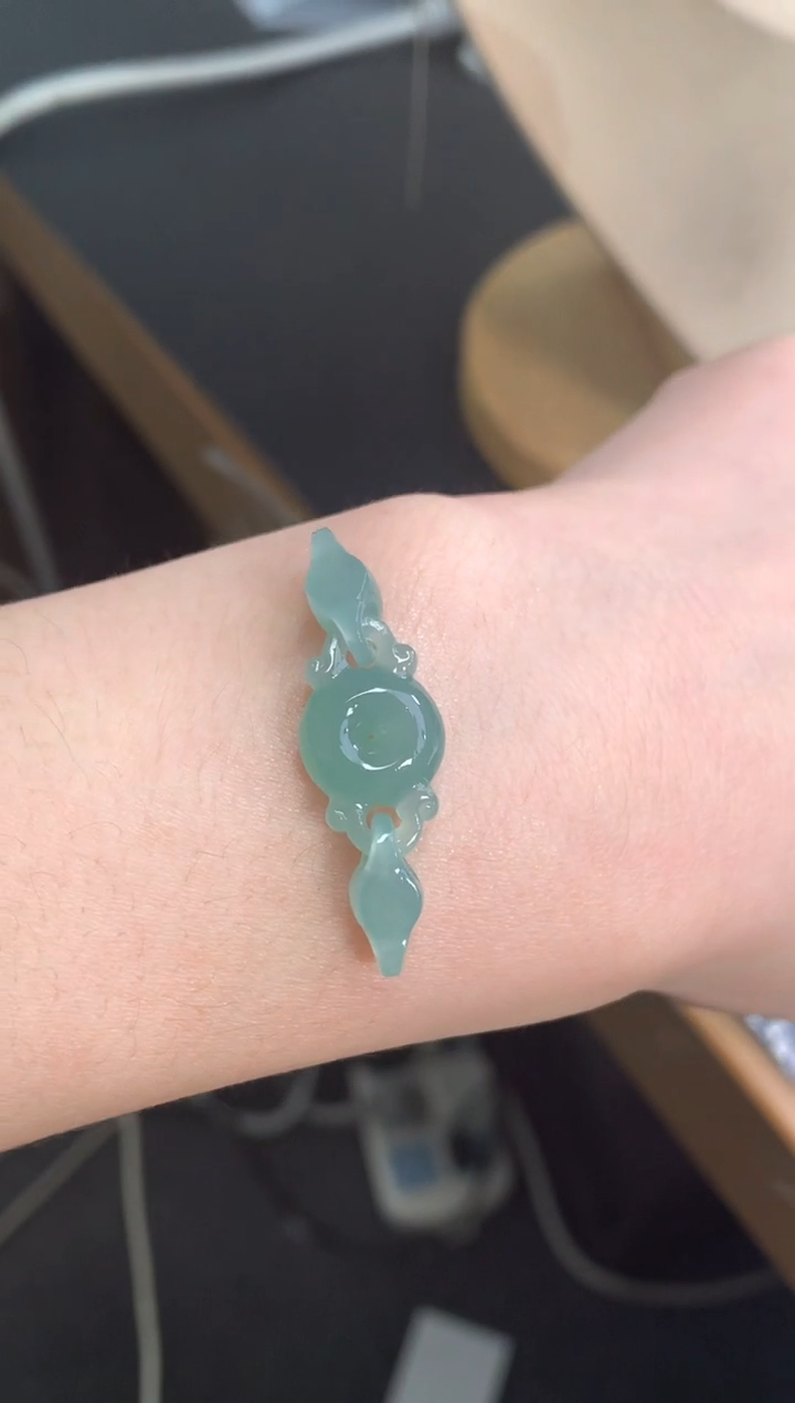 未镶嵌定制翡翠扣子环环