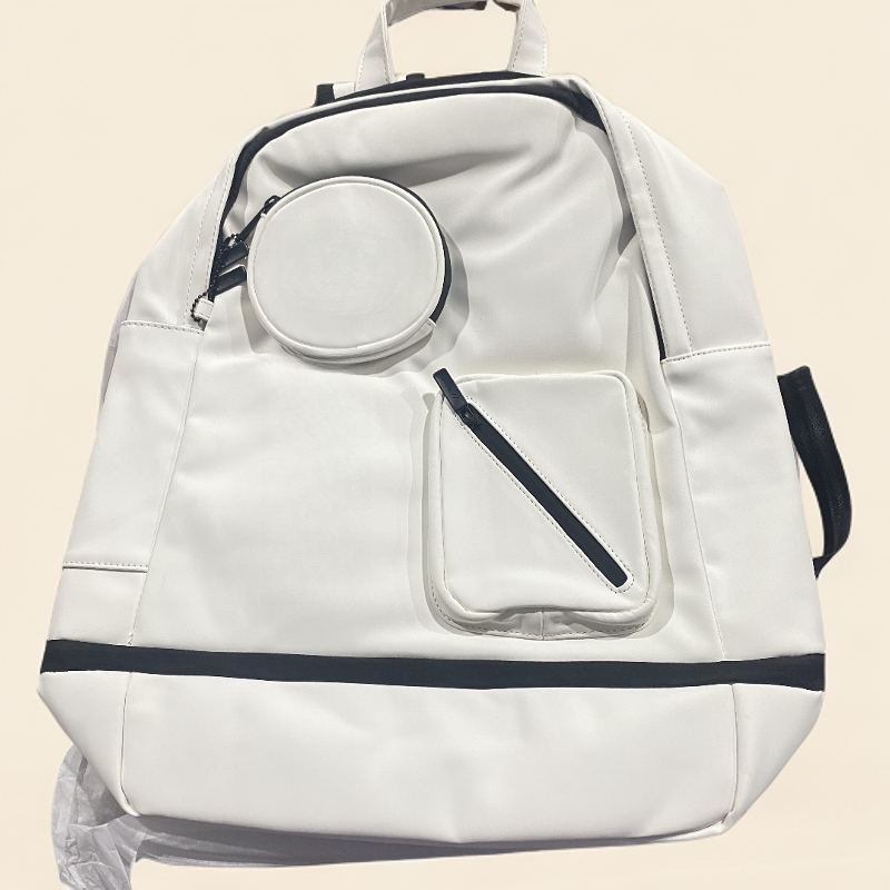 准新品  A-597白色款运动双肩背包