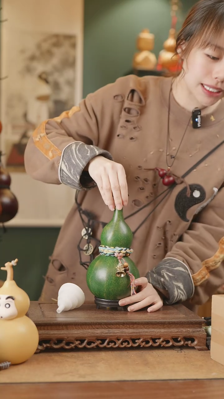 【闪购商品】196号精品天然大漆工艺防渗内胆酒葫芦~