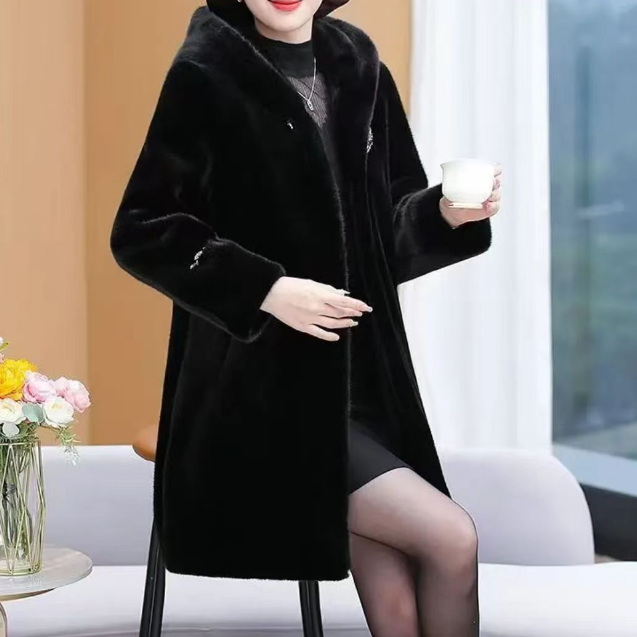 冬季新款妈妈装中老年女装外套