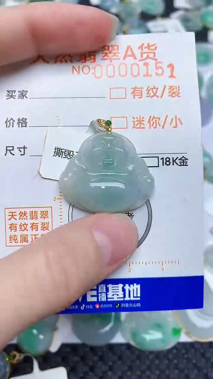 【闪购商品】翡翠颈饰18K金镶嵌45245245