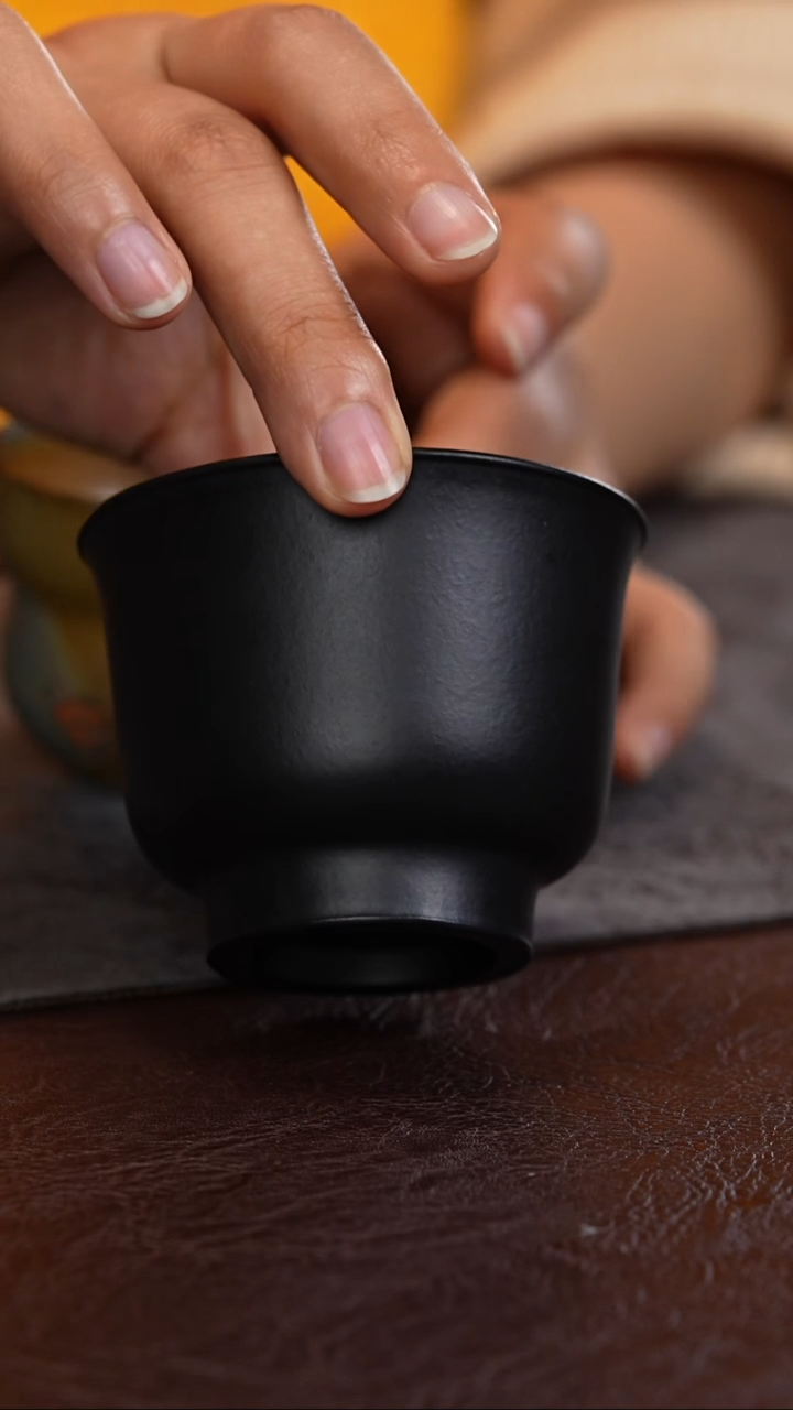 【闪购商品】紫砂茶杯朱泥焐灰 素杯