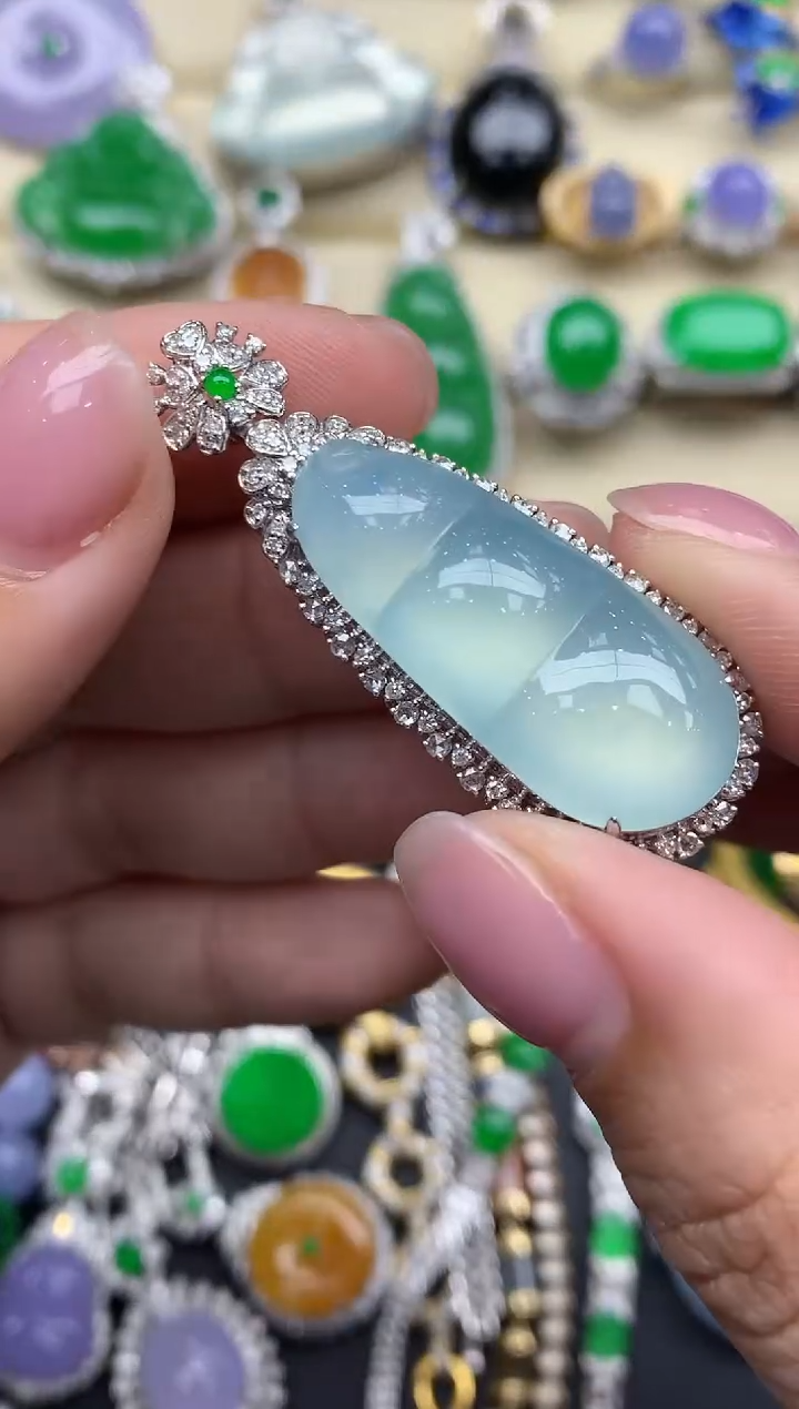 【闪购商品】翡翠颈饰18K金镶嵌711-中国好珍宝