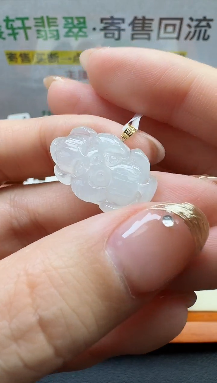 【闪购商品】翡翠颈饰18K金镶嵌寄售回流，不退不换