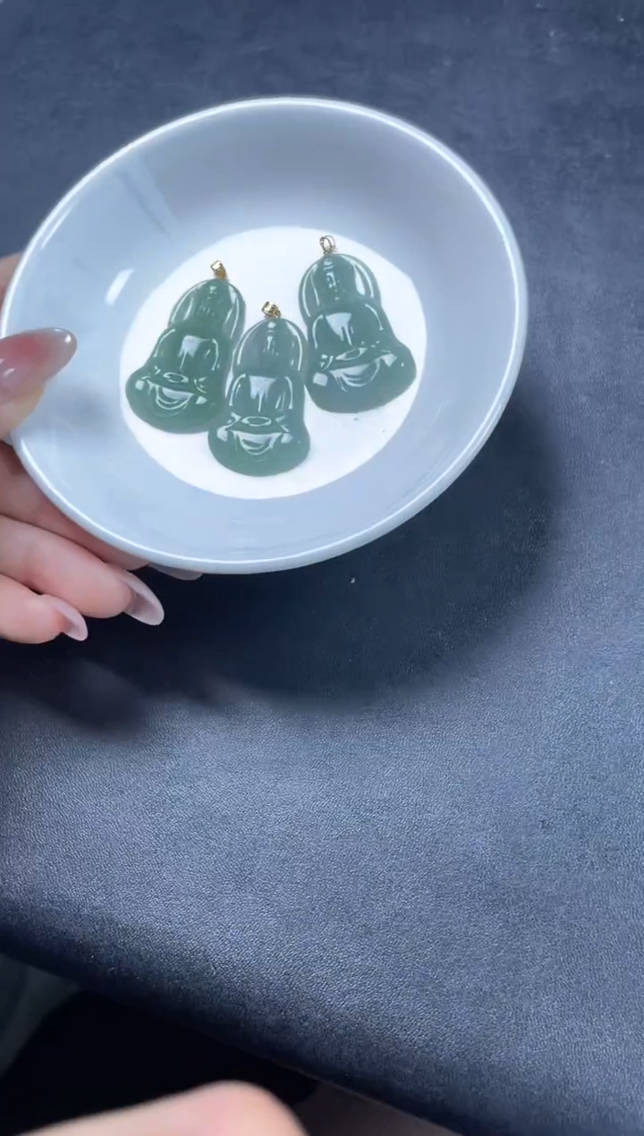 【闪购商品】翡翠吊坠(不含链)18K金镶嵌SQ10092多样性发一