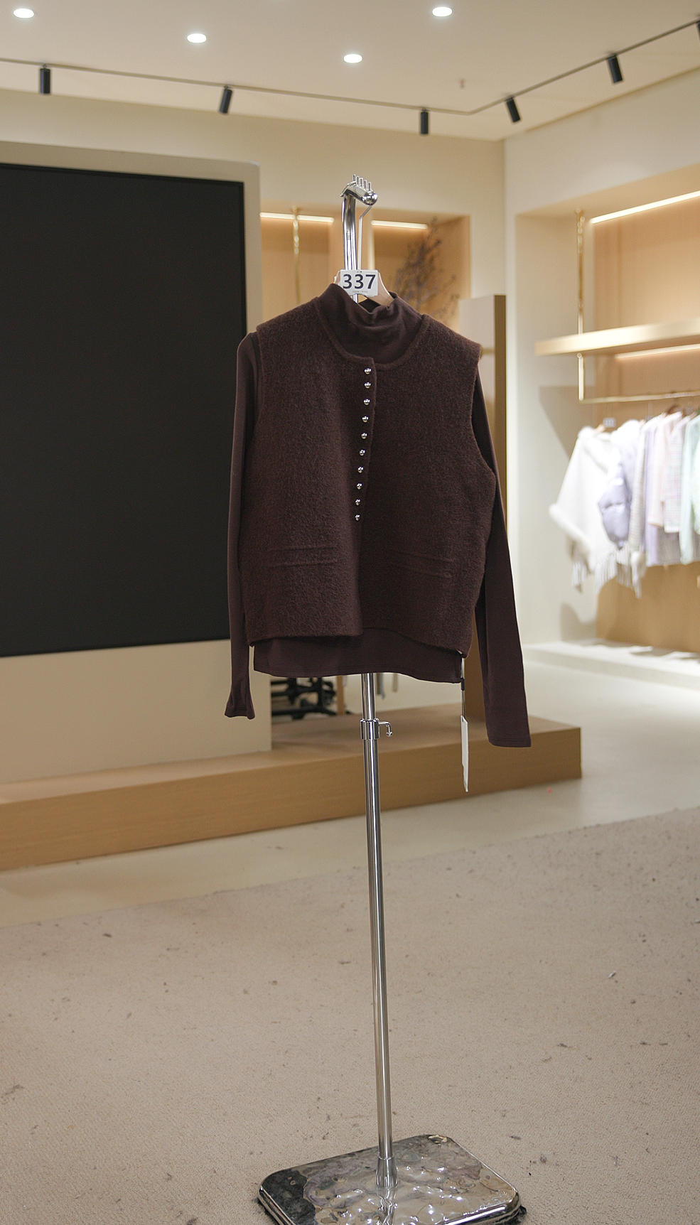 9089咖 两件套气质长袖针织衫时尚显瘦休闲百搭