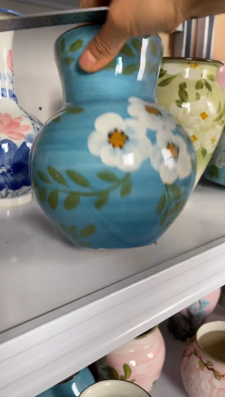瓶陶景德镇手绘花瓶