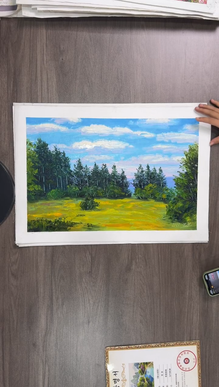 油画【88号】约53*35cm丨朝鲜原创纯手绘孤品油画丨顺丰包邮