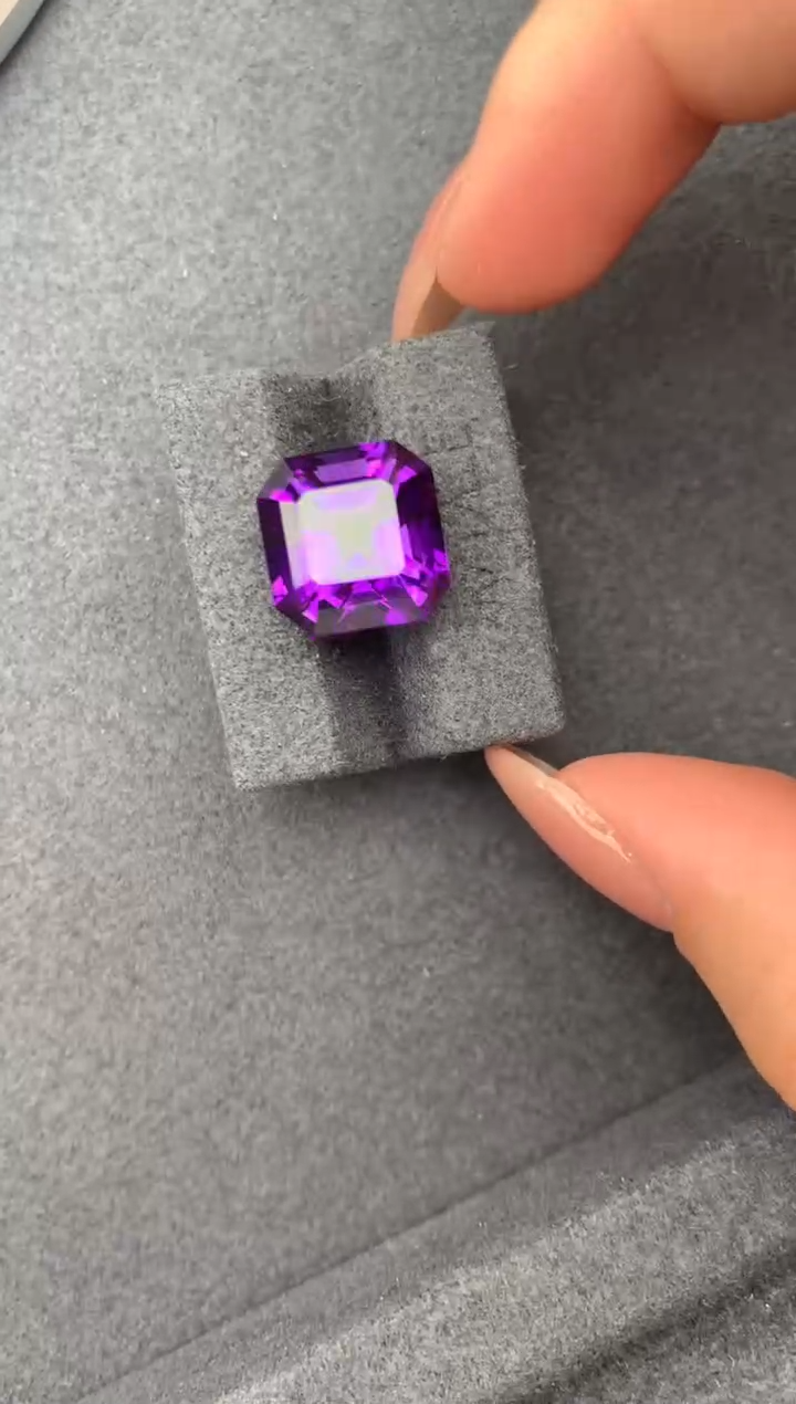 未镶嵌珠宝半成品紫晶9ct紫水晶 FE  定制