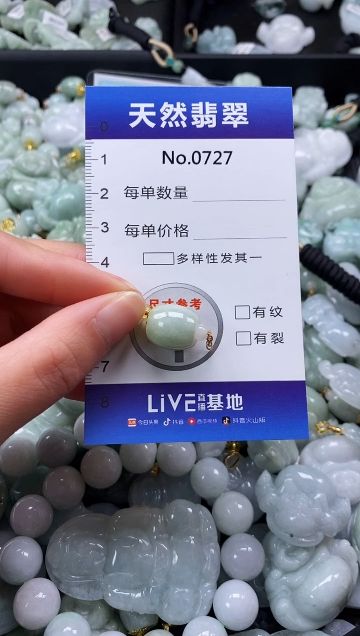 【闪购商品】翡翠颈饰未镶嵌缅甸A货翡翠0727