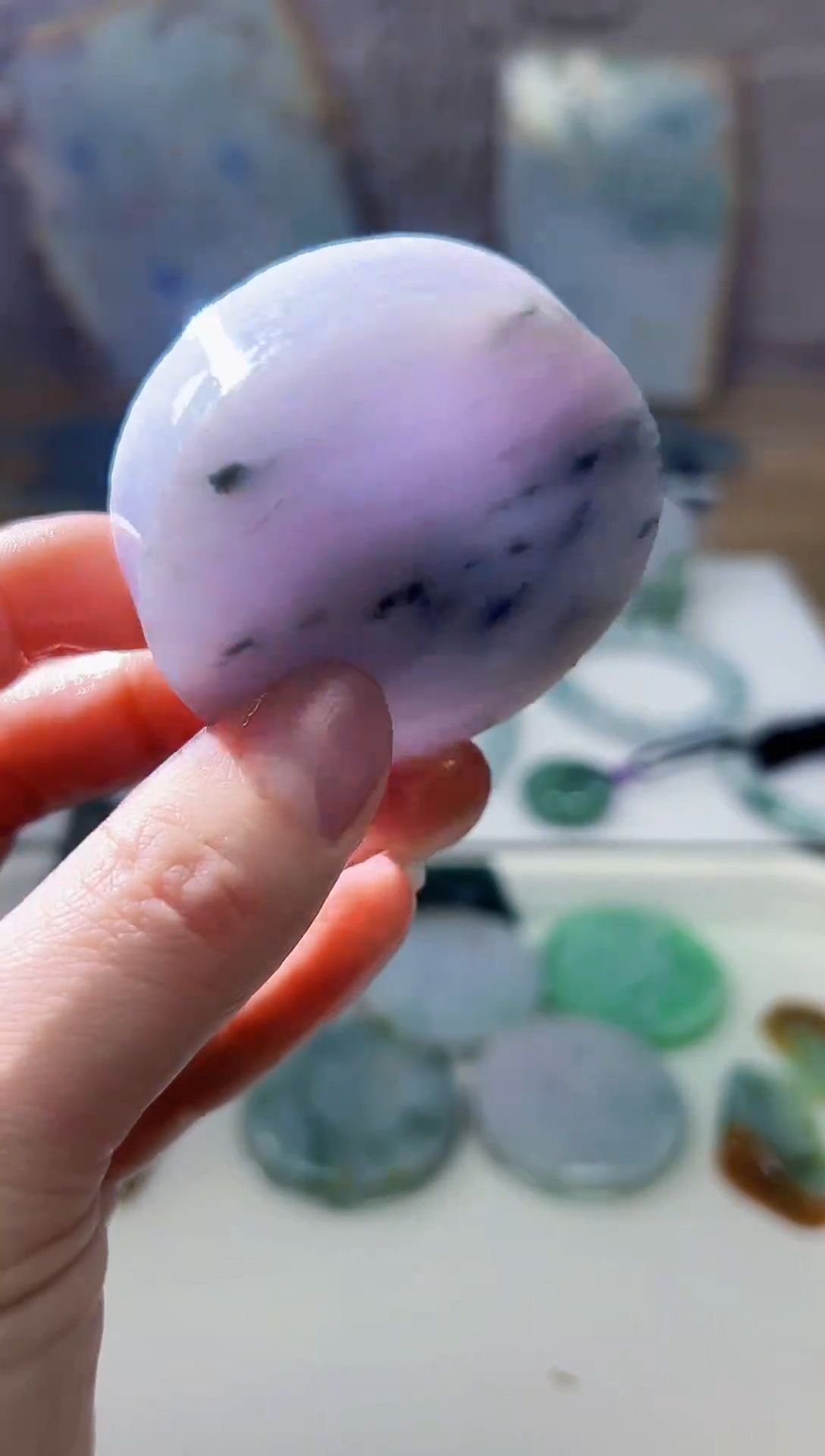 裸石翡翠天然翡翠A货余 南 757