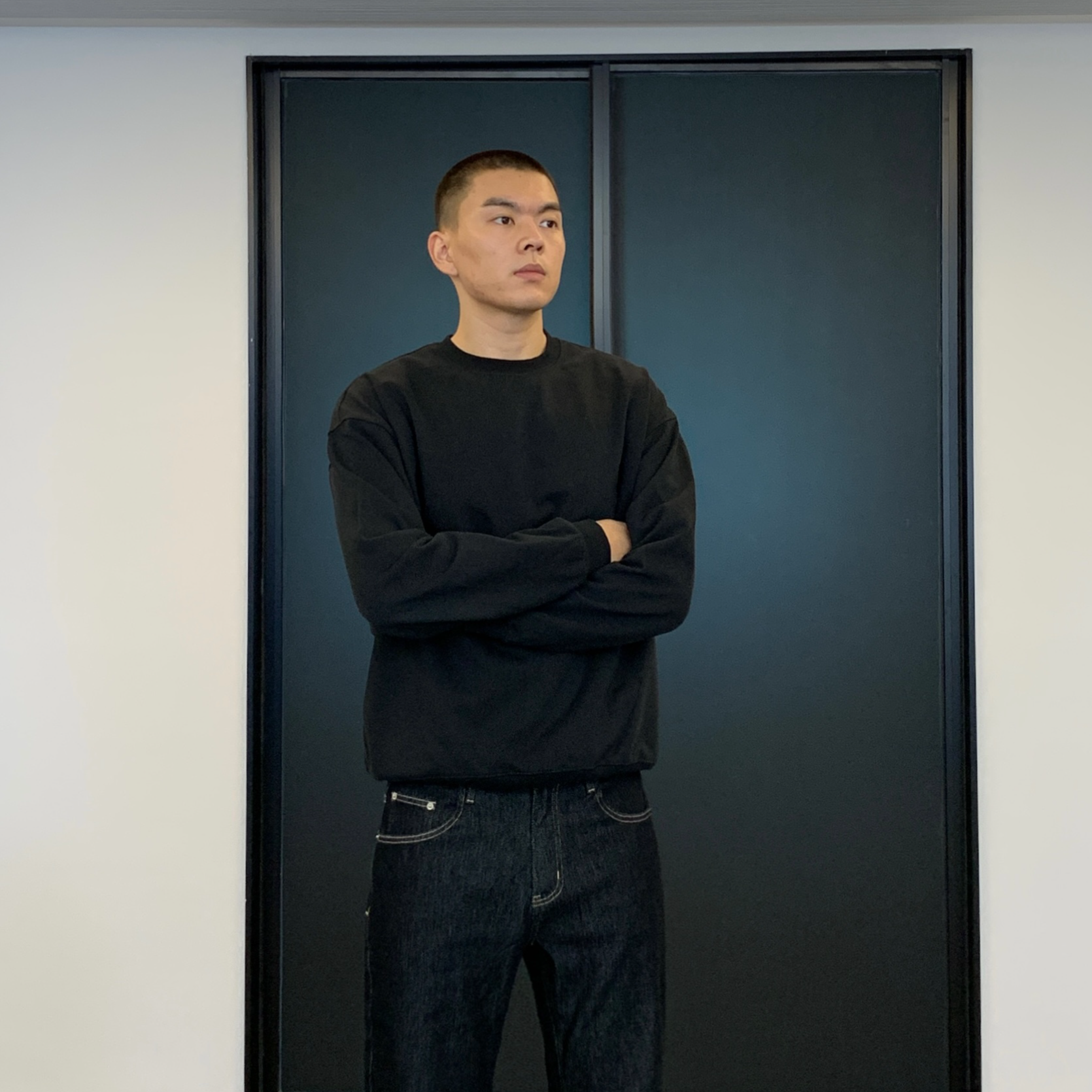 tillthedawn短宽圆领毛圈卫衣男女秋冬美式重磅外套cleanfit460g