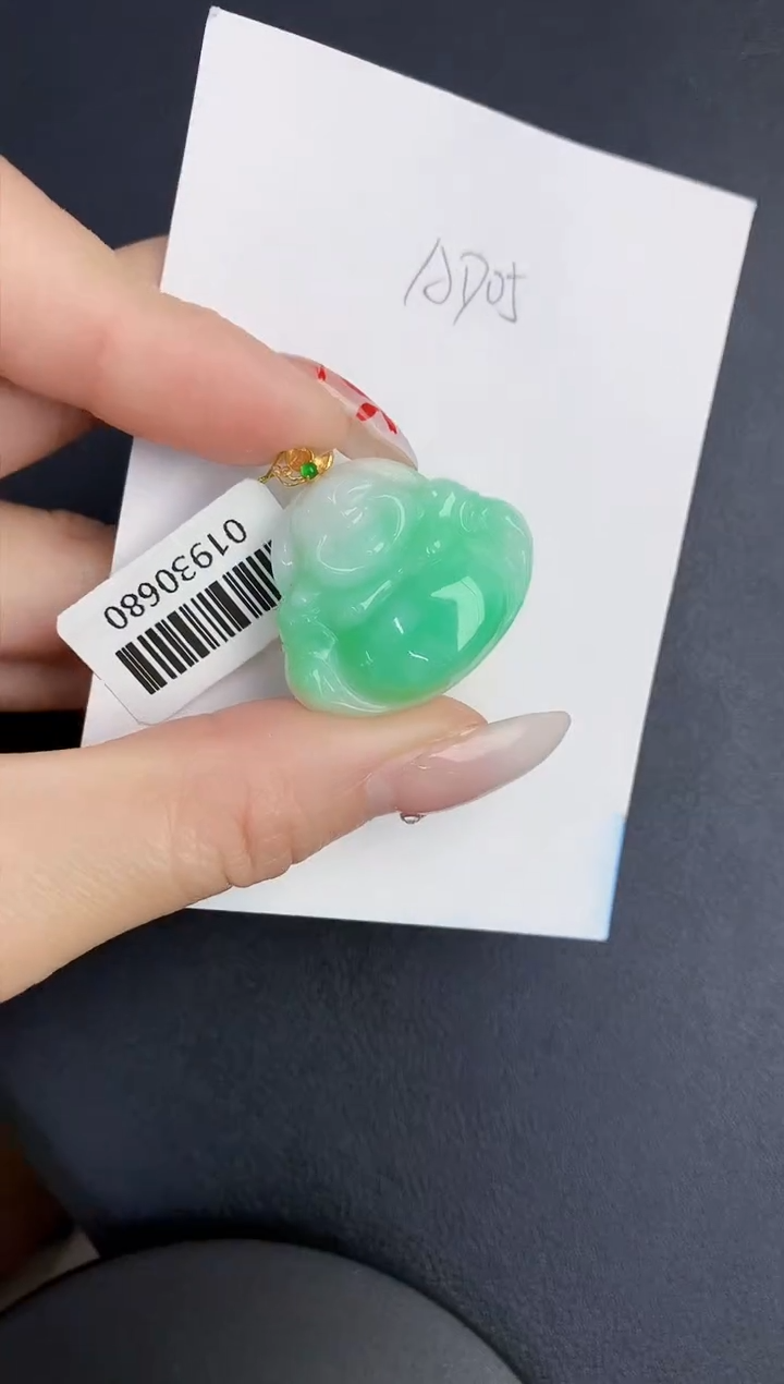 【闪购商品】翡翠颈饰18K金镶嵌0000000000